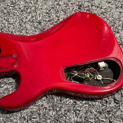1986 MIJ Charvel Jackson Model 4 Ferrari Red Guitar Body JE-1200 Loaded Bild 11