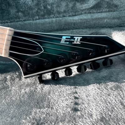 ESP E-II M-II NT BTB EverTune - Black Turquoise Burst – Made in Japan image 12
