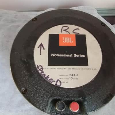 Single JBL 2440 driver with H93 horn in very good condition - 1980's image 2