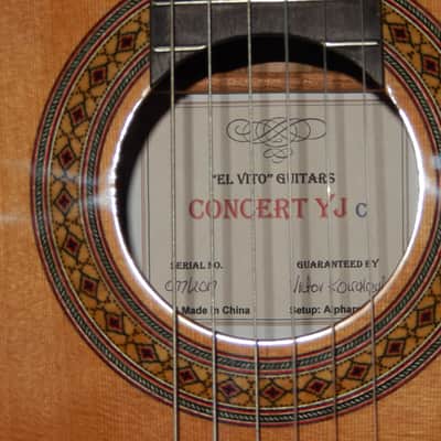 MAGICAL - "EL VITO" CONCERT YJC - HAND MADE - TORRES STYLE CLASSICAL GUITAR - CEDAR/LATIN AMERICA ROSEWOOD image 5