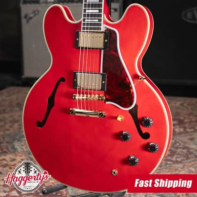 2020 ESP Edwards E-SA-125-LTS Semi-Hollow Carved Top 335 Cherry