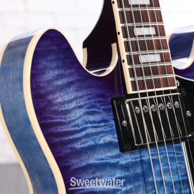 Gibson ES-339 Figured Electric Guitar - Blueberry Burst (ES39F00B9NHd1) image 7