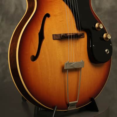 all original 1965 Gibson ES-120T Sunburst wide nut width image 11