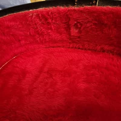 Vintage RARE 1971 Gibson Branded Black Red Interior J45 J50 Soft Shell Guitar Case image 12
