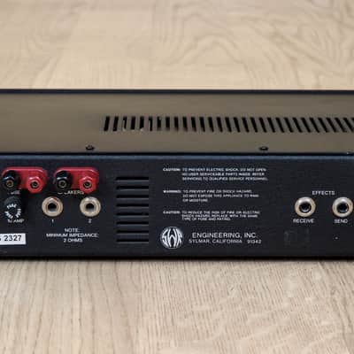 SWR Bass 350 Solid State Bass Guitar Amplifier Red Face, Pre-Fender image 9