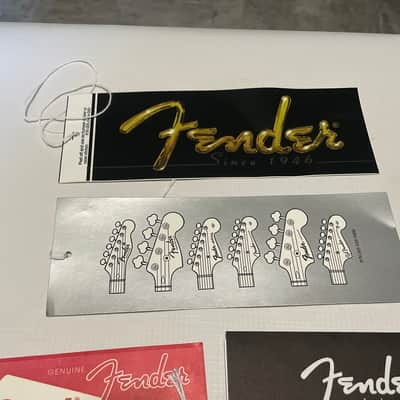 2000's Fender Stratocaster Guitar Warranty Brochures, Bumper Stickers, Case Candy, etc. image 5