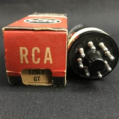 NOS RCA 12SL7GT Black Plates AUDIO AMPLIFIER Radio VACUUM TUBE Tested 6.1891-D image 3