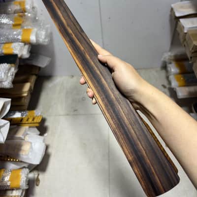 Roasted Tiger Maple Guitar Stratocaster Strat Style Neck with Fretless Rosewood Fingerboard image 4