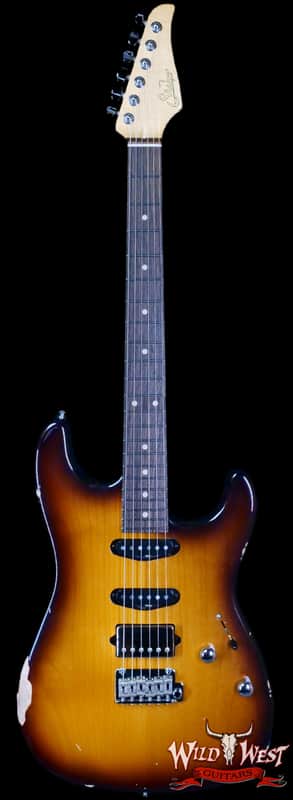 Suhr Custom Classic S Antique HSS Rear Rout Indian Rosewood Fingerboard 2 Tone Tobacco Burst 7.70 LBS image 1