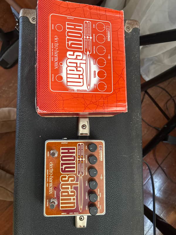 Electro-Harmonix Holy Stain Multi-Effects Pedal: Distortion / Reverb / Pitch / Tremolo 2008 - 2022 - Orange / Red image 1