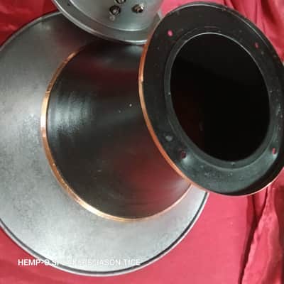 JENSEN  15.5" METAL HORN  6/6.5" DRIVER WWII HORN ???  GUITAR SPEAKER EFFECTS 1940s image 2