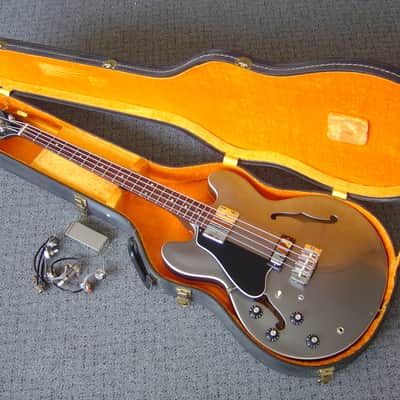 Vintage 1968 Gibson EB-2D Grey Refin image 1