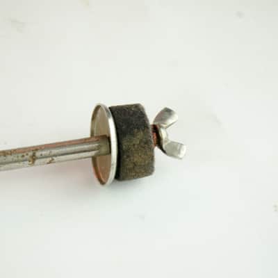 1930's 40's Slingerland Hoop Mounted Cymbal Arm Stand Mount, Radio King Era image 4