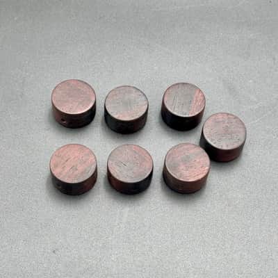 **Price per knob (please send me a DM if you need more) ** - Handmade Authentic Brazilian Rosewood Wood Volume/Tone Knobs | 6mm Bored Center image 4