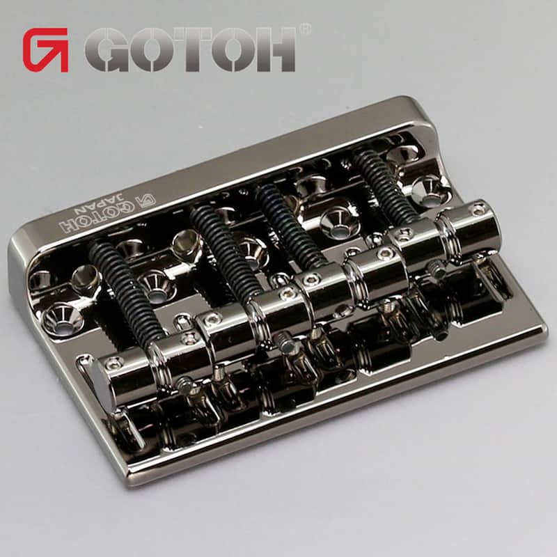 Gotoh 201B-4 Bass Bridge 4-String Precision Jazz Fender w/ Screws - COSMO BLACK image 1