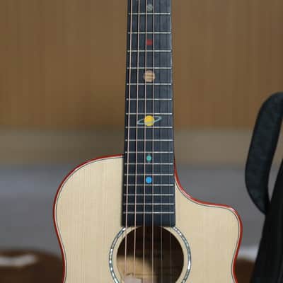 Natasha Sunny Baby 32" - European Spruce and Flame Maple Acoustic Guitar 2024 - Gloss image 7