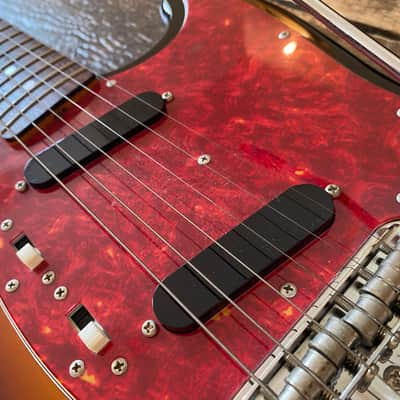 Fender 1969 Reissue Mustang Three Tone Sunburst MIJ Japan 2002 w/ Hardcase image 12
