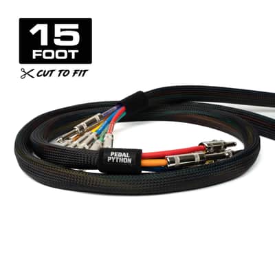 Pedal Python™ 15ft Pedalboard Snake Cable Management System Black image 5