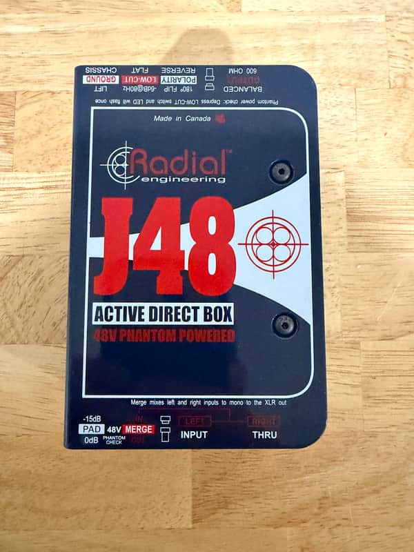 Radial J48 Active Direct Box 2010s - Blue image 1