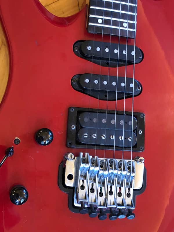 VINTAGE ORIGINAL 1980s Yamaha RGX 312 RED Left Handed Lefty | Reverb