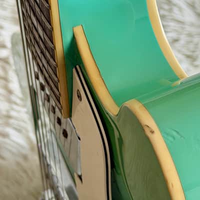 1996 Epiphone Casino Reissue MIK Turquoise Electric Guitar image 17