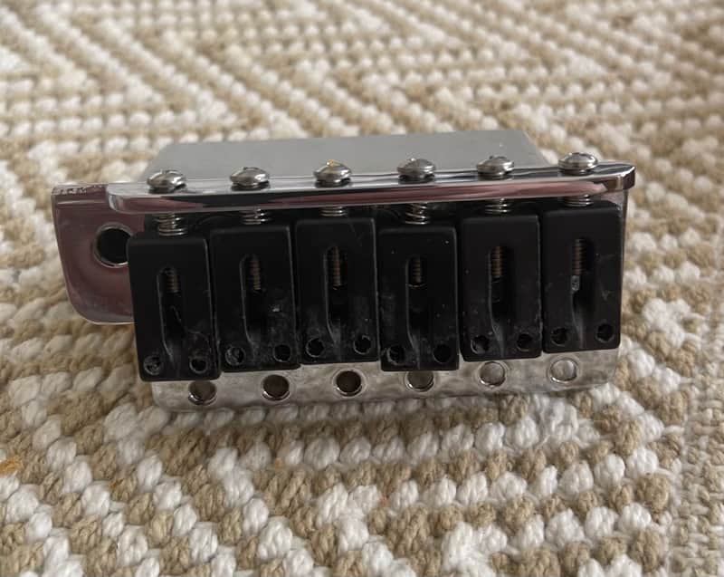 Unknown Strat-Style Bridge Saddles & Tremolo Block image 1