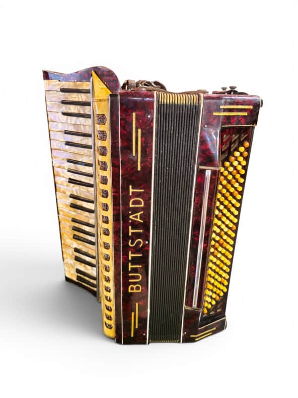Buttstadt Piano Accordion Germany 1930s-1940s, Professionally Restored + Original Case image 1