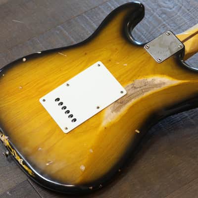 2015 Nash S-57 Electric Guitar 2-Tone Sunburst Heavy Relic + OHSC image 13