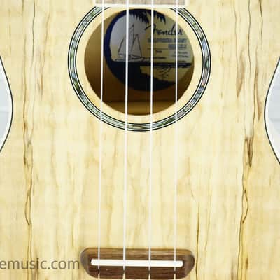Fender Zuma Exotic Concert Ukulele - Natural Spalted Maple image 5
