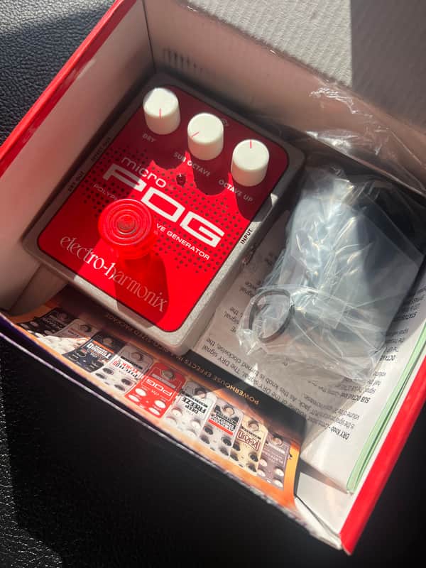 Electro-Harmonix Micro POG Polyphonic Octave Generator 2007 - Present - Red / Gray image 1