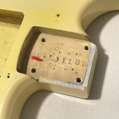 1986 Japan Charvel Jackson Import Model 3 Aged Pearl White Guitar Body Kahler Ready image 16