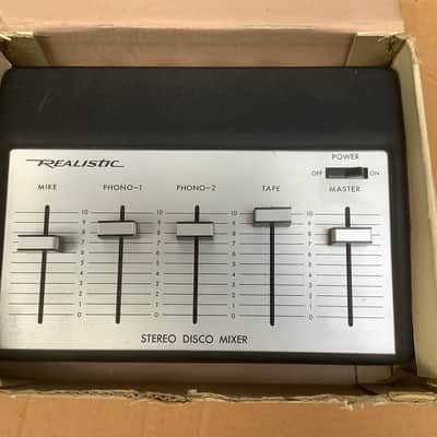 Realistic Vintage made in Japan mixer disco  stereo portable mixing desk NOS image 6