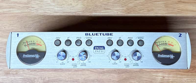 PreSonus Bluetube Dual-Channel Mic / Instrument Preamplifier - Silver image 1