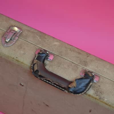 Vintage 1963 Fender Jazzmaster / Jaguar Hard Case - White Tolex - Rare Custom Color Case!  Pre-CBS Strat image 10