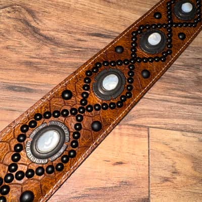 Carlino Orianthi Pearl Tan Scale Leather strap 2025 - Tan image 7