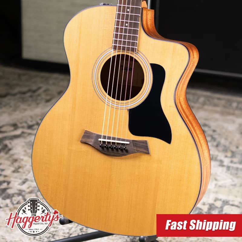 Taylor 114ce Grand Auditorium Acoustic-Electric Guitar with Structured Gig Bag image 1