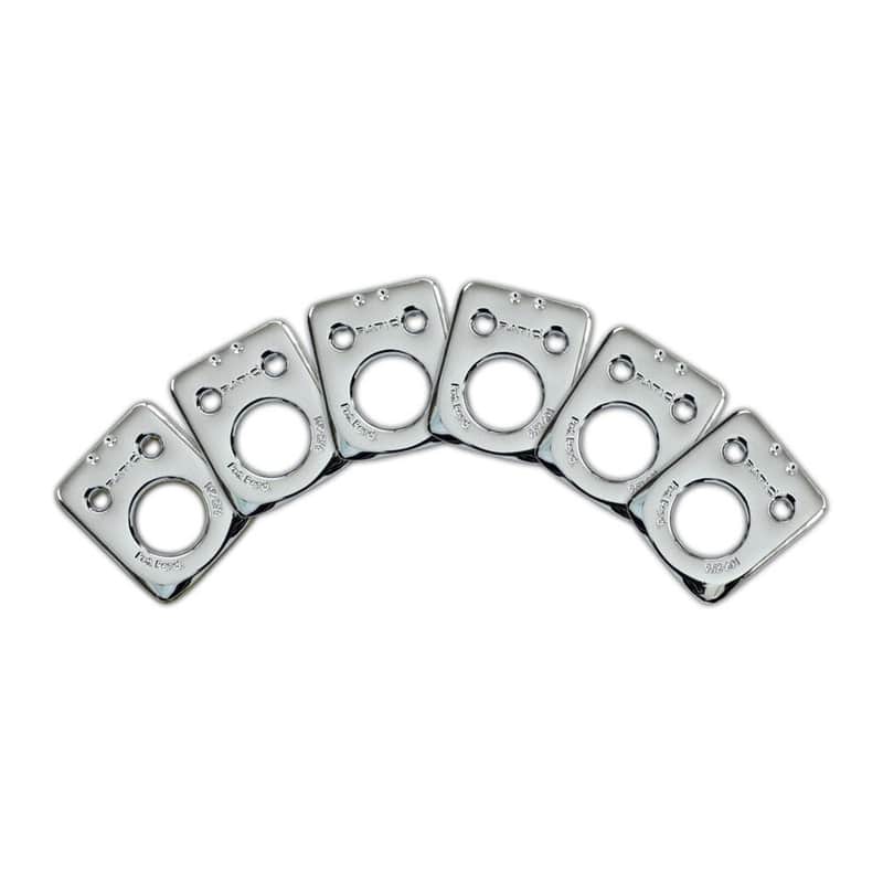 Graph Tech Ratio InvisoMatch Placas Estilo Fender 2 Agujeros - Cromado (6 set) imagen 1