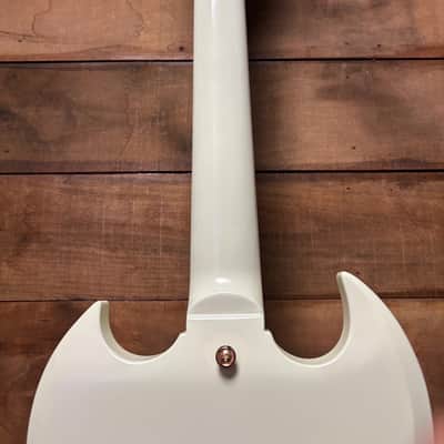 Epiphone Inspired by 63 Les Paul Custom Maestro Classic White w/case image 10