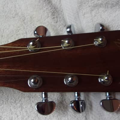MINT NOS USA Zager ZAD50OM Solid Spruce/Mahogany w/case+extras-Hardly Played - Natural image 3