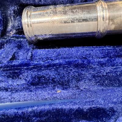 Linton Elkhart Indiana Concert Orchestral Band Flute Silver 3027 1960s - Silver image 10