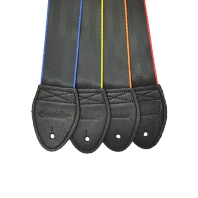 Souldier 'Edge Stripe' Guitar Strap in Yellow and Black image 2