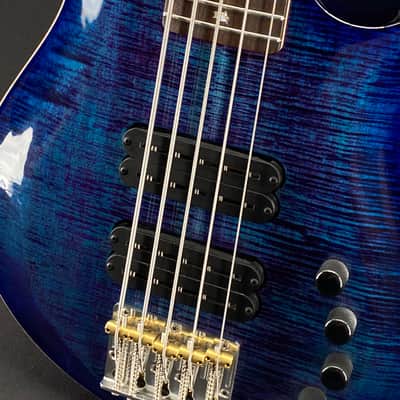 PRS Gary Grainger 5-String in Violet Blue Burst with Ten Top image 2