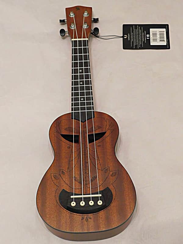 Stagg Tiki series soprano ukulele with sapele top and Gig Bag 2018 AH Finish image 1