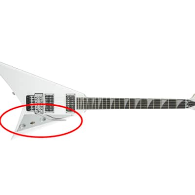 Chrome Mirrored Pickguard for Jackson Randy Rhoads Flying V Loaded w Pots + Switches image 7