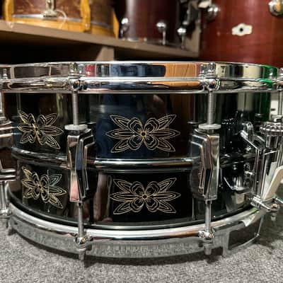 Ludwig Engraved Black Beauty Snare Drum 1976-1983 image 9
