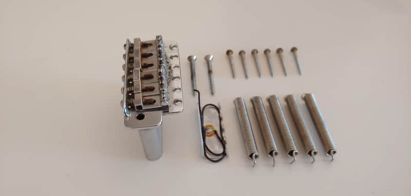 1970s Vintage Fender USA Stratocaster Bridge w/Original Saddles, screws & springs image 1