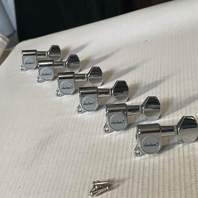 2000's Jackson Kelly & Dinky Guitar Chrome Jin Ho Korea Tuners Tuning Pegs 6 In Line