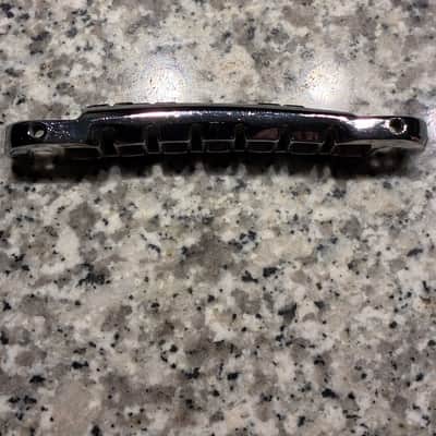 Gibson 1967’Gibson SG Vintage Solid Saddle Bridge/Tailpiece 1967 - Chrome image 3