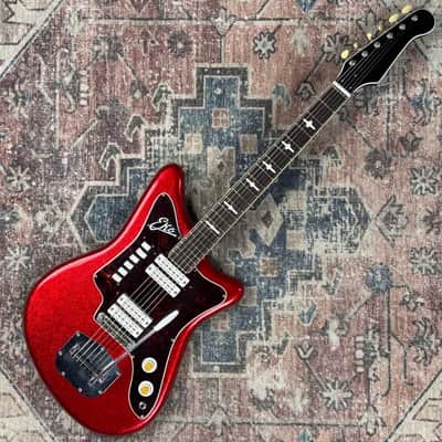 1960s EKO 500/V4 Sparkly Red / White Pearl Vintage Made In Italy Electric Guitar W/ Original Hardshell Case! image 3