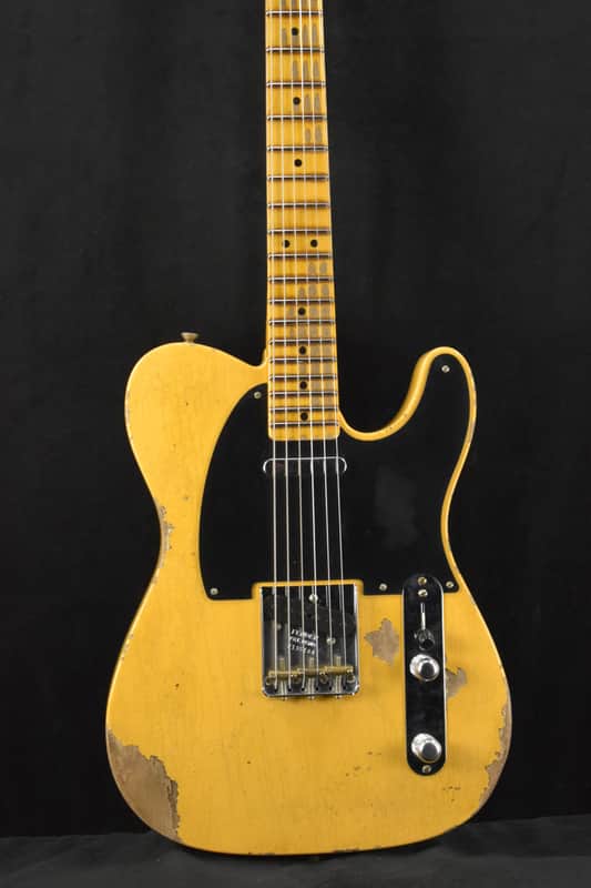 Mint Fender Time Machine '52 Telecaster Heavy Relic Aged Nocaster Blonde